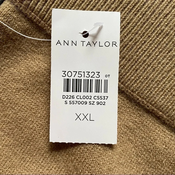 New ANN TAYLOR The Sweater Jogger Pant Tan XXL 557009 - Picture 7 of 13